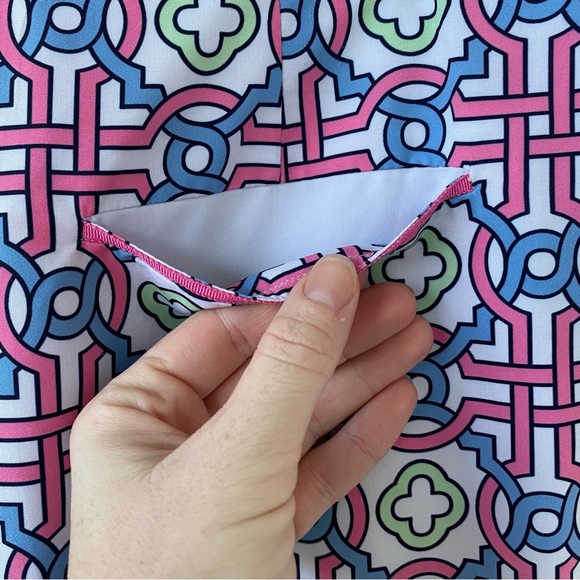 GOLFTINI • Candy Land Patterned Golf Skort Size 4 Long Batik Geometric - Picture 13 of 15